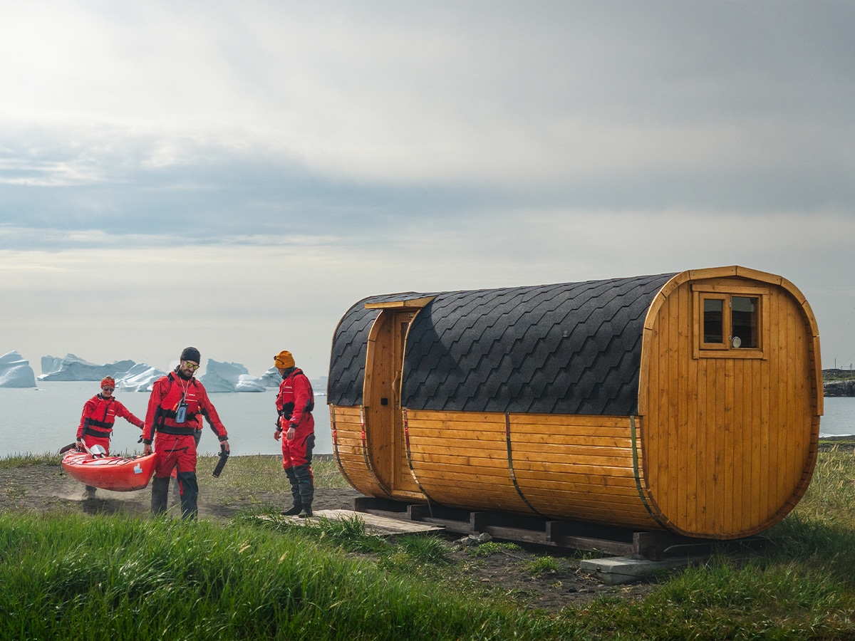 Kayaking in Disko Bay | Image: Nicholas Hall