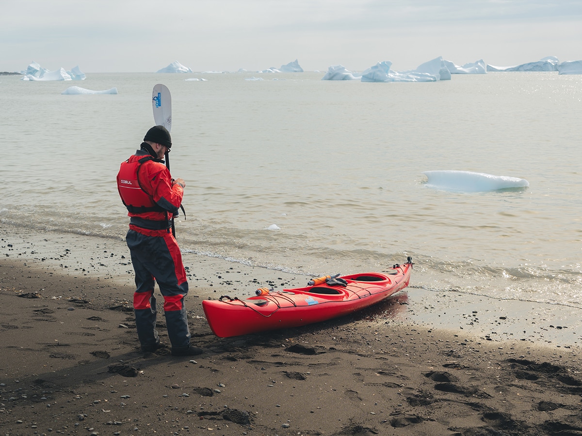 Kayaking in Disko Bay | Image: Nicholas Hall