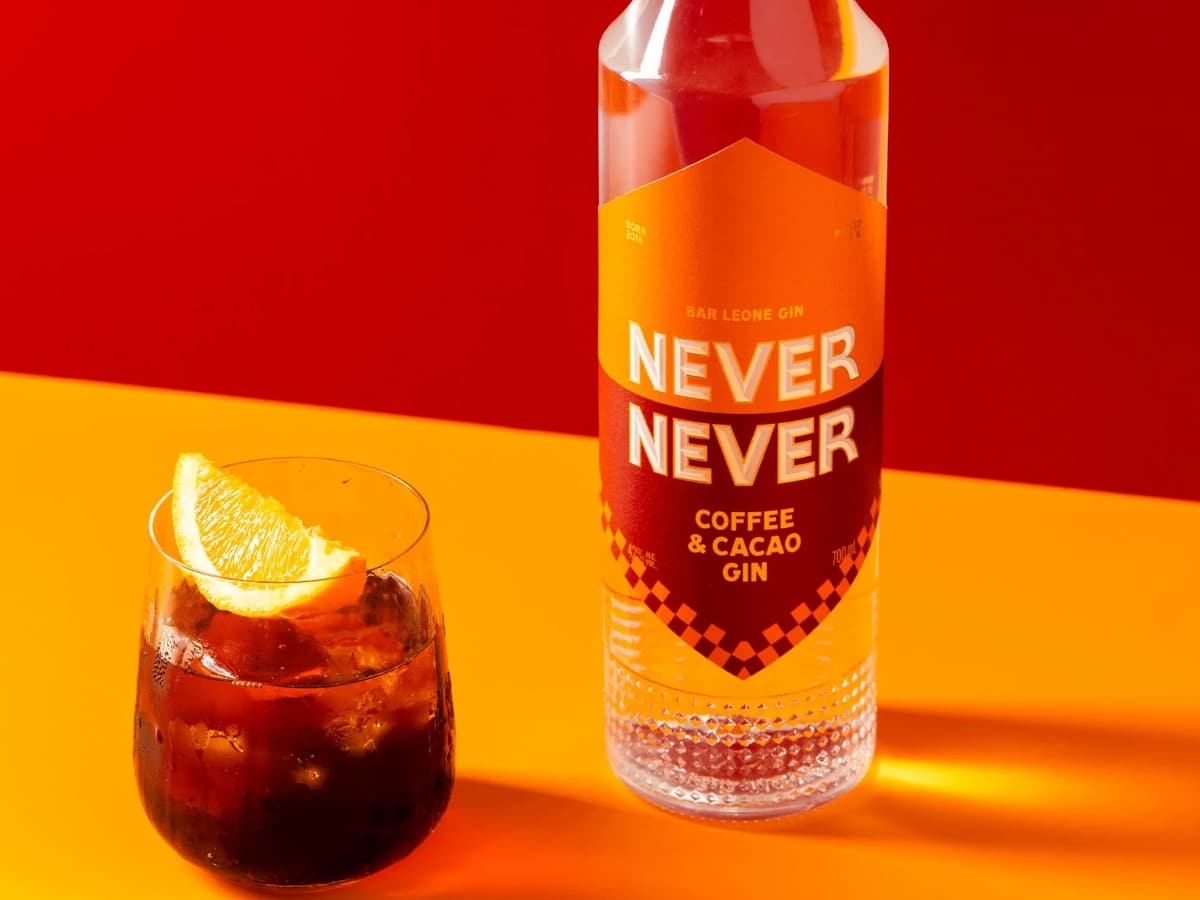 Never never coffee and cacao gin