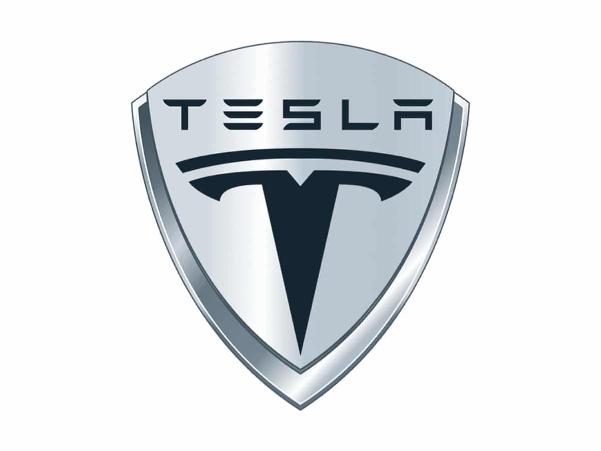 Tesla car emblem