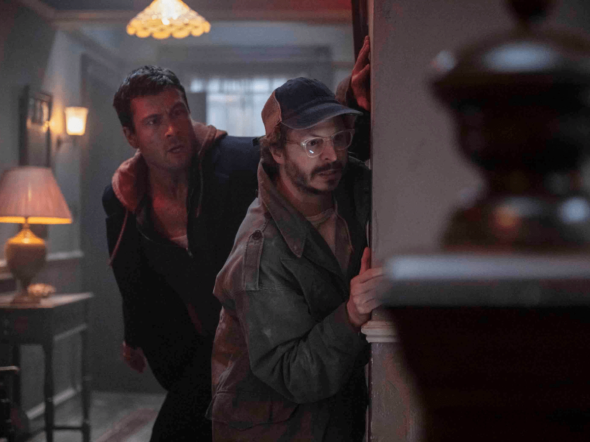 Glen Powell, left, and Michael Cera star in Paramount Pictures' "THE RUNNING MAN." | Image: Paramount Pictures