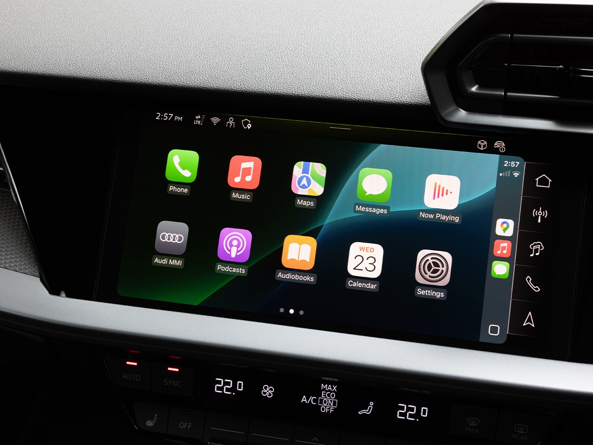 2025 audi rs 3 sportback carplay screen