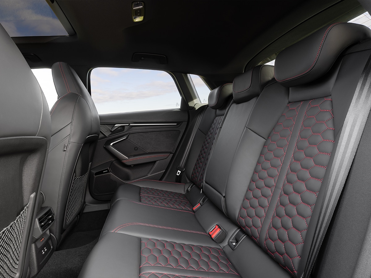 2025 audi rs 3 sportback rear seats