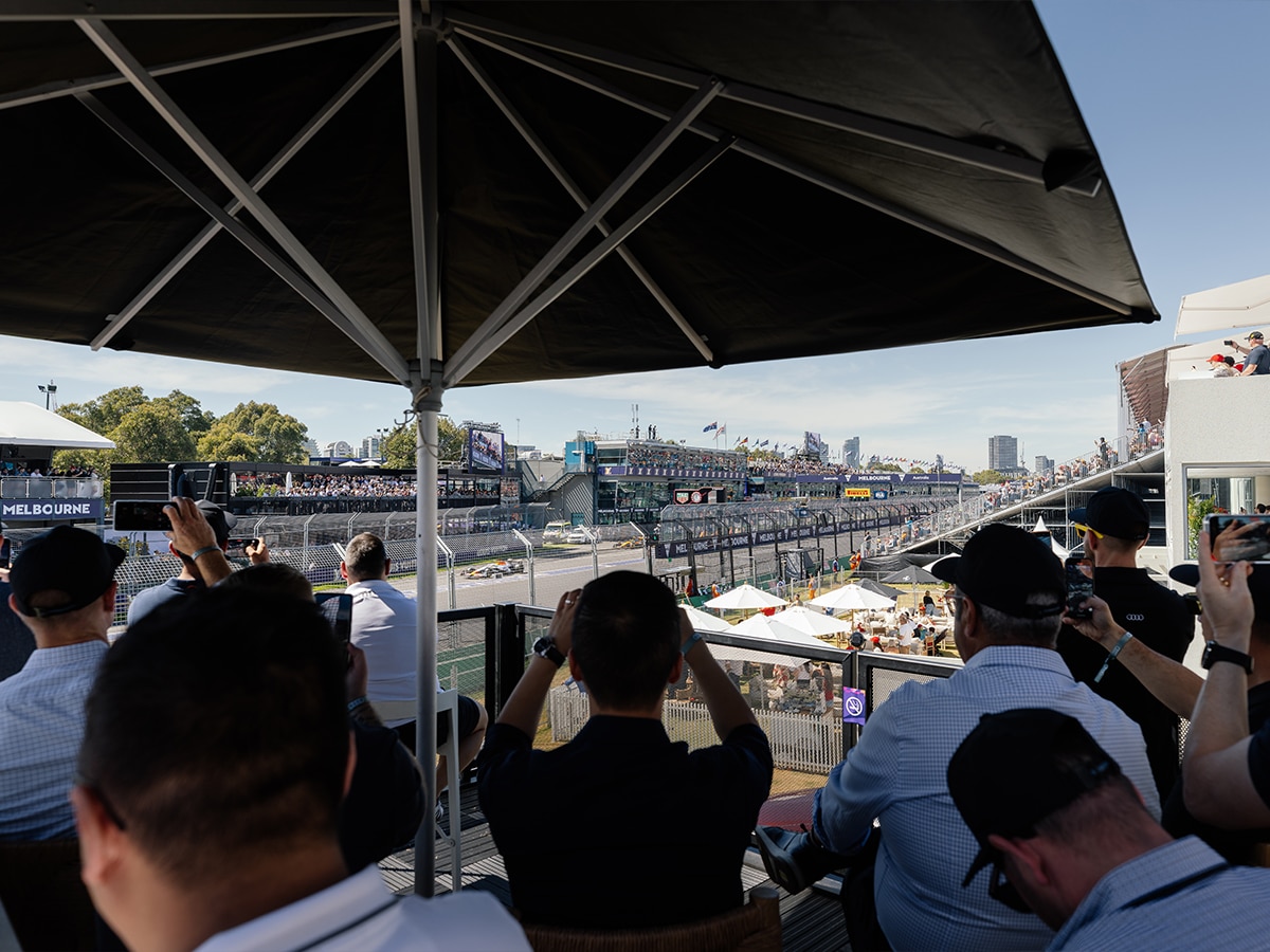 Audi f1 trackside suite view 2