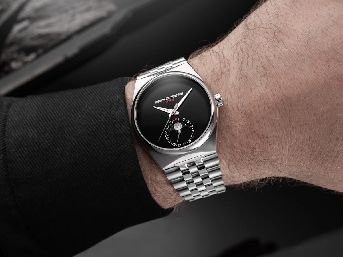 Frederique contant time tide steal on wrist