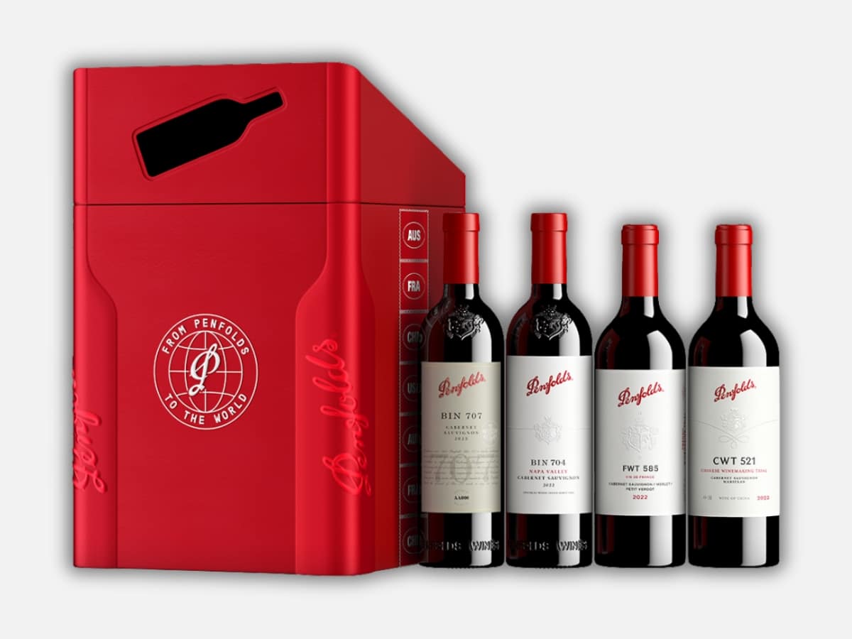 From penfolds to the world post box gift set