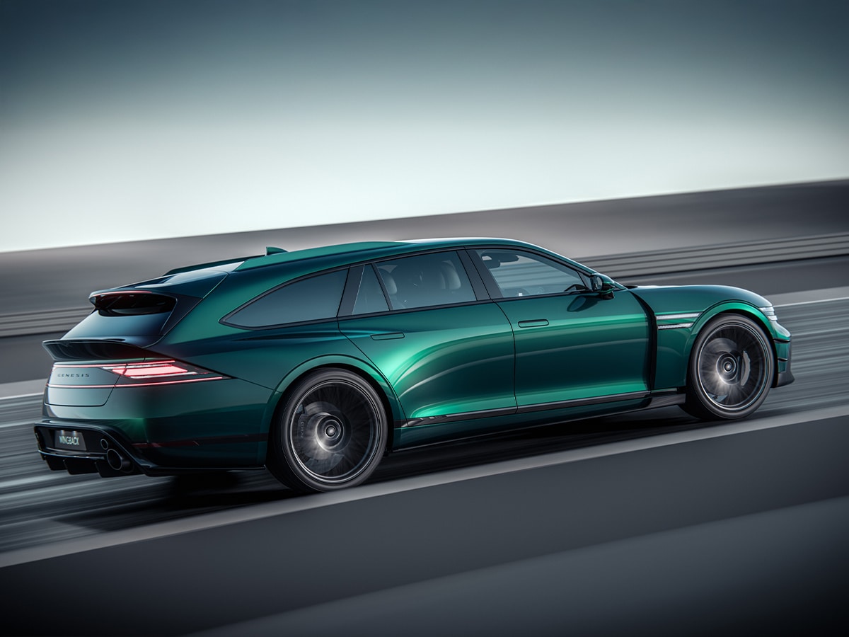 Genesis g90 wingback rear three quarter