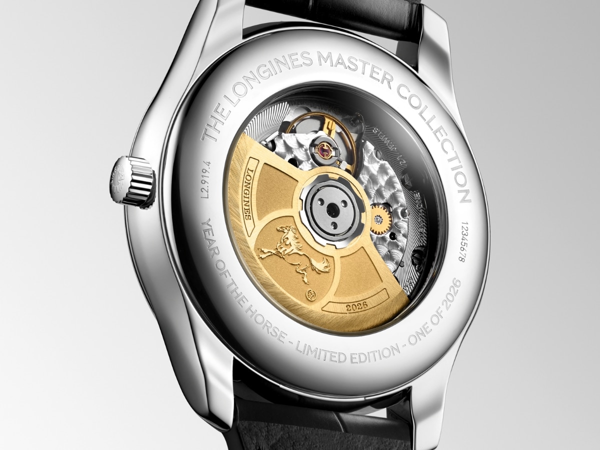 Longines master collection year of the horse caseback