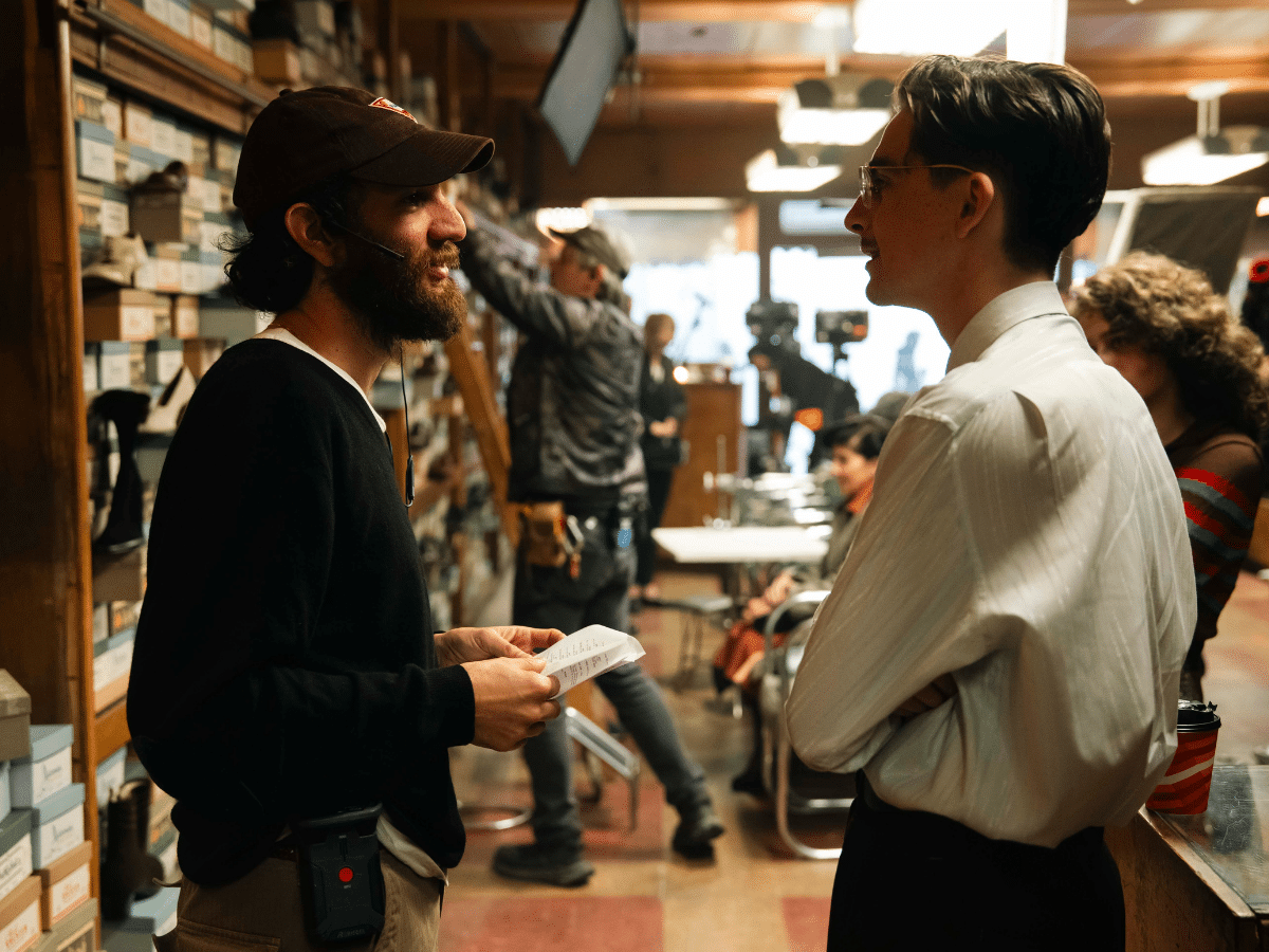 Josh Safdie and Timothée Chalamet in 'Marty Supreme' (2026) | Image: A24