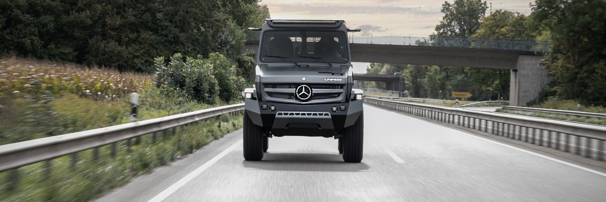 Header: mercedes benz special trucks präsentiert luxuriösesten unimog aller zeiten
