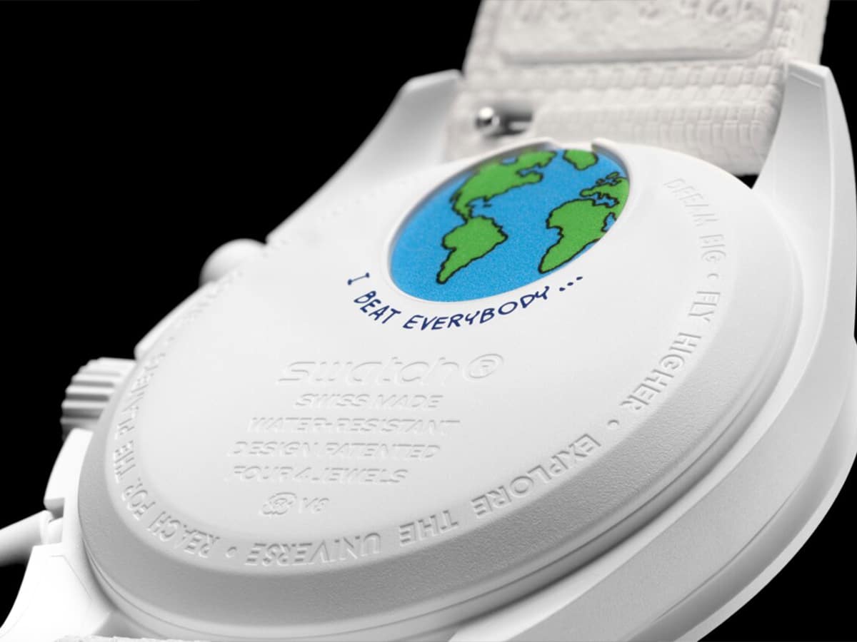 Omega x swatch mission to the earthphase 'cold moon' caseback