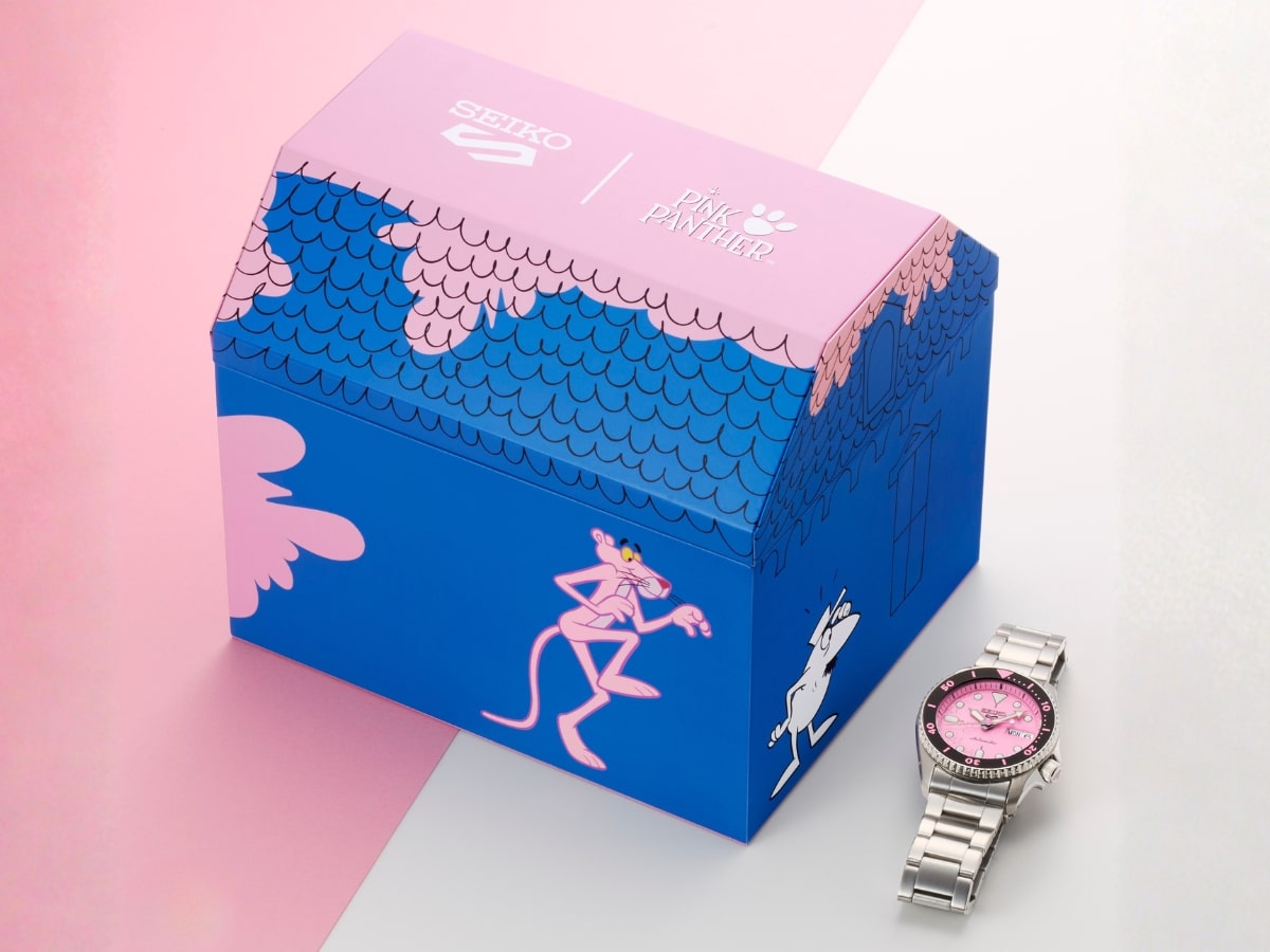 Seiko 5 sports srpm07k pink panther limited edition 2