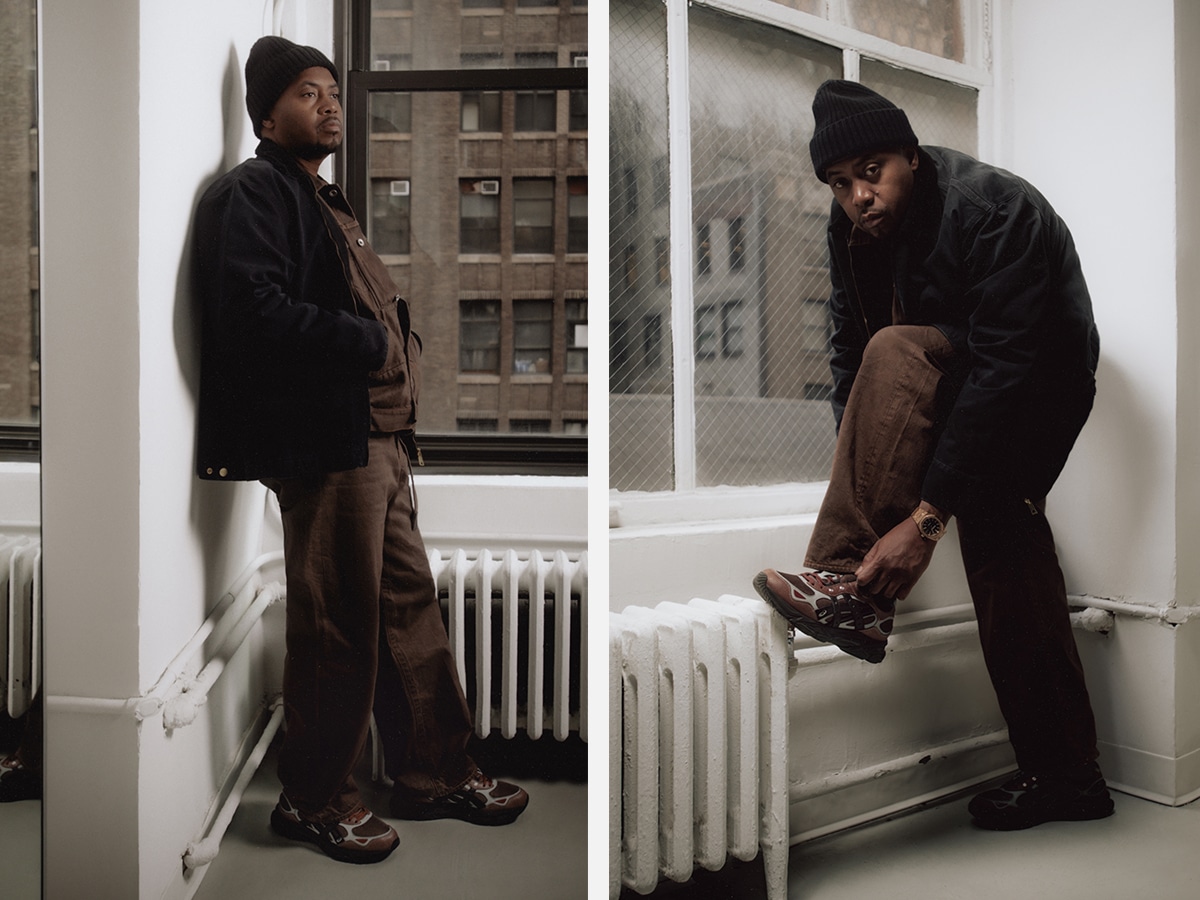 Asics sportstyle x hsdt introduce the gel nyc™ 2 0 sshs brown on foot 1