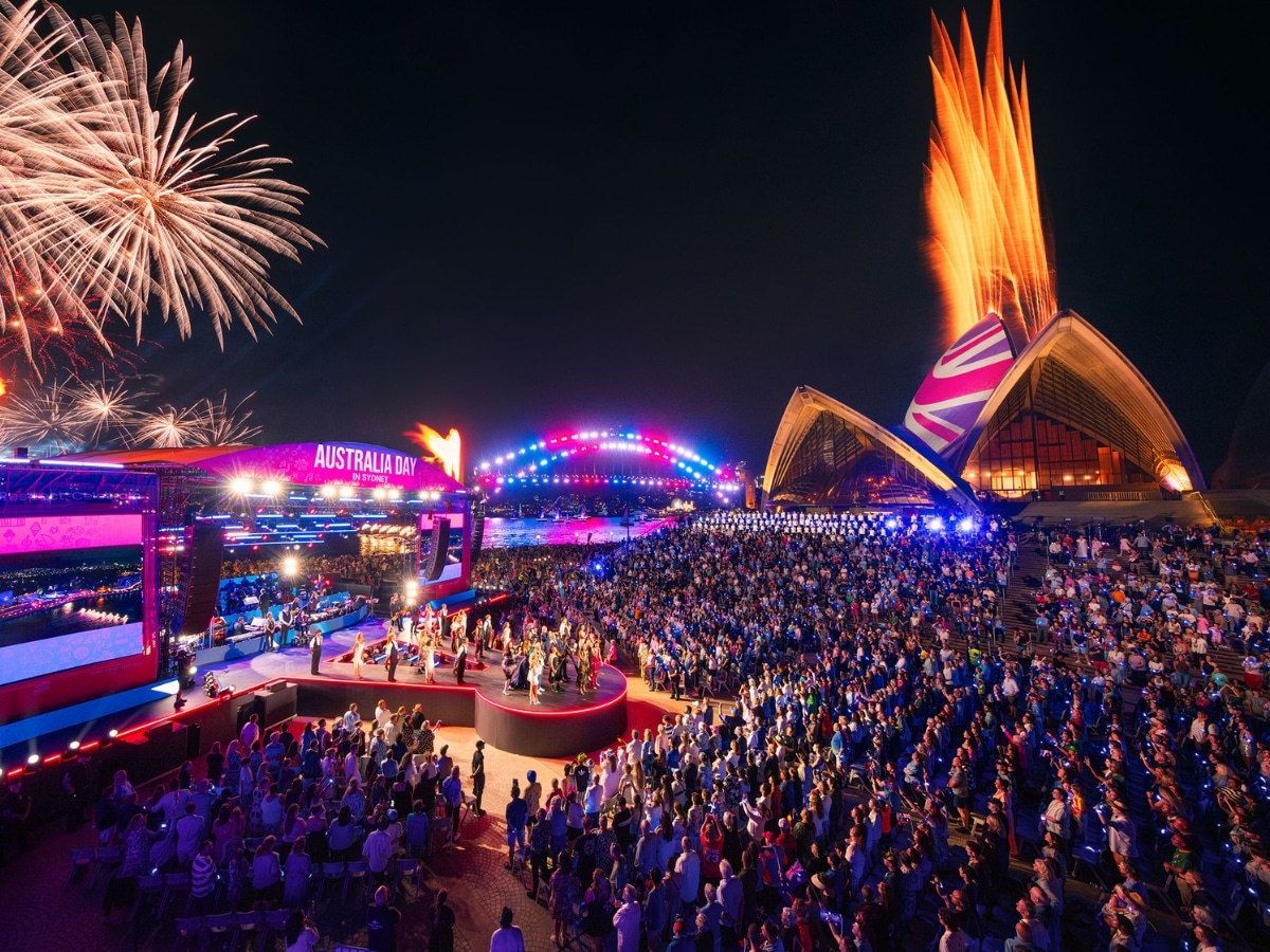Australia day opera house