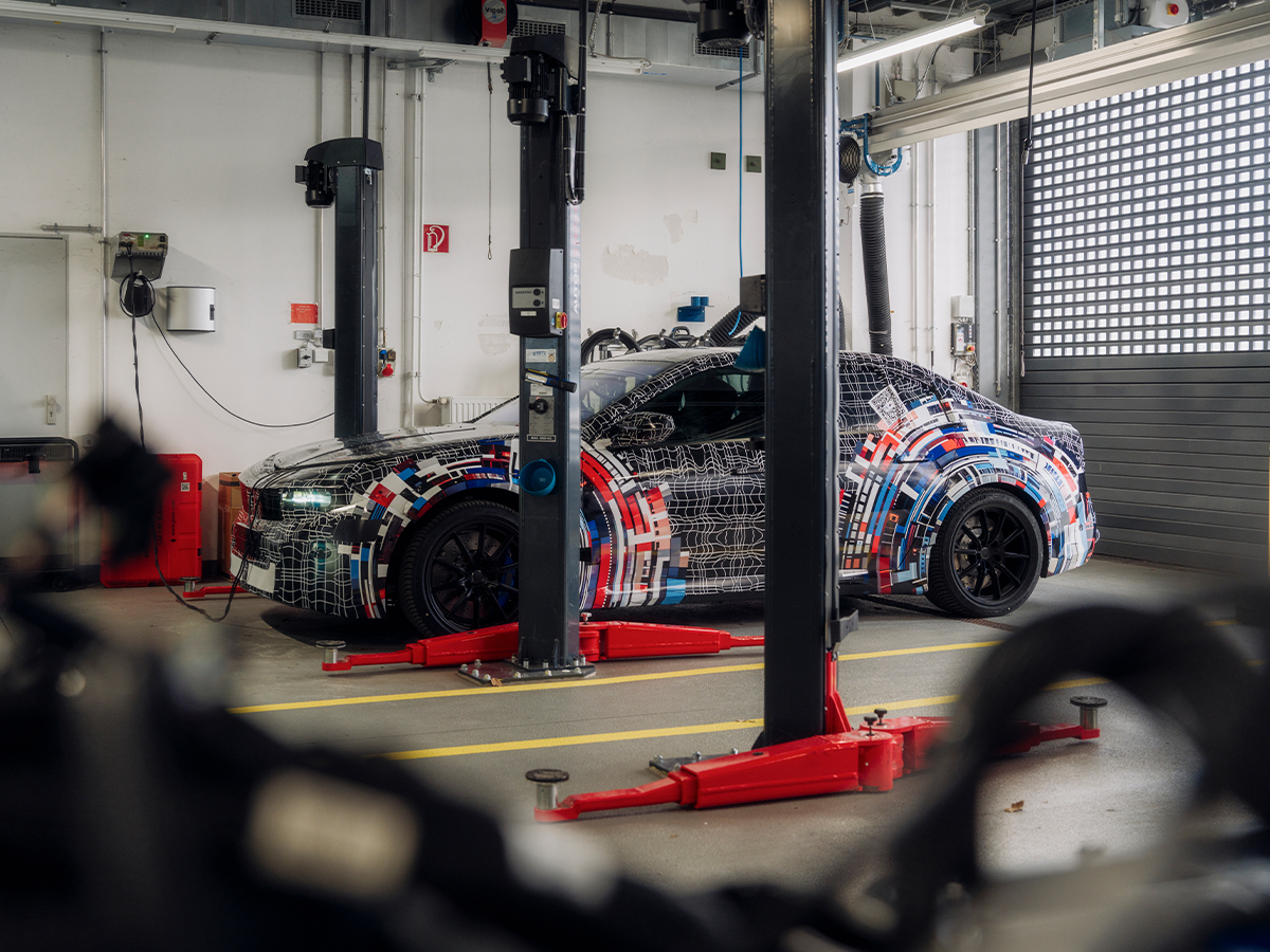 Electric bmw m models in workshop