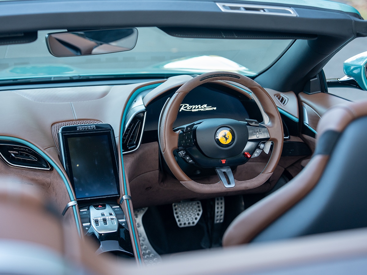 Ferrari roma spider drivers cockpit 2