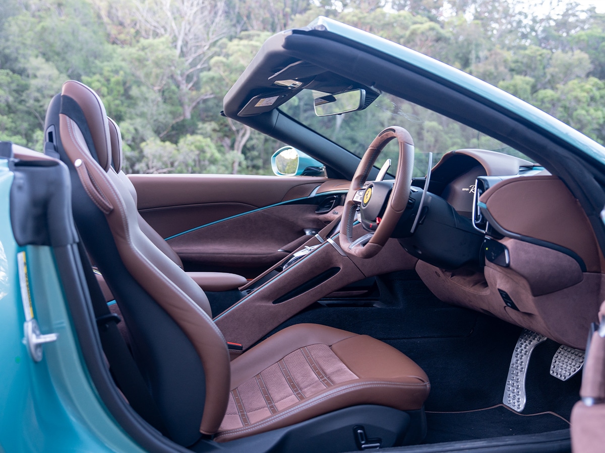 Ferrari roma spider front seats 2