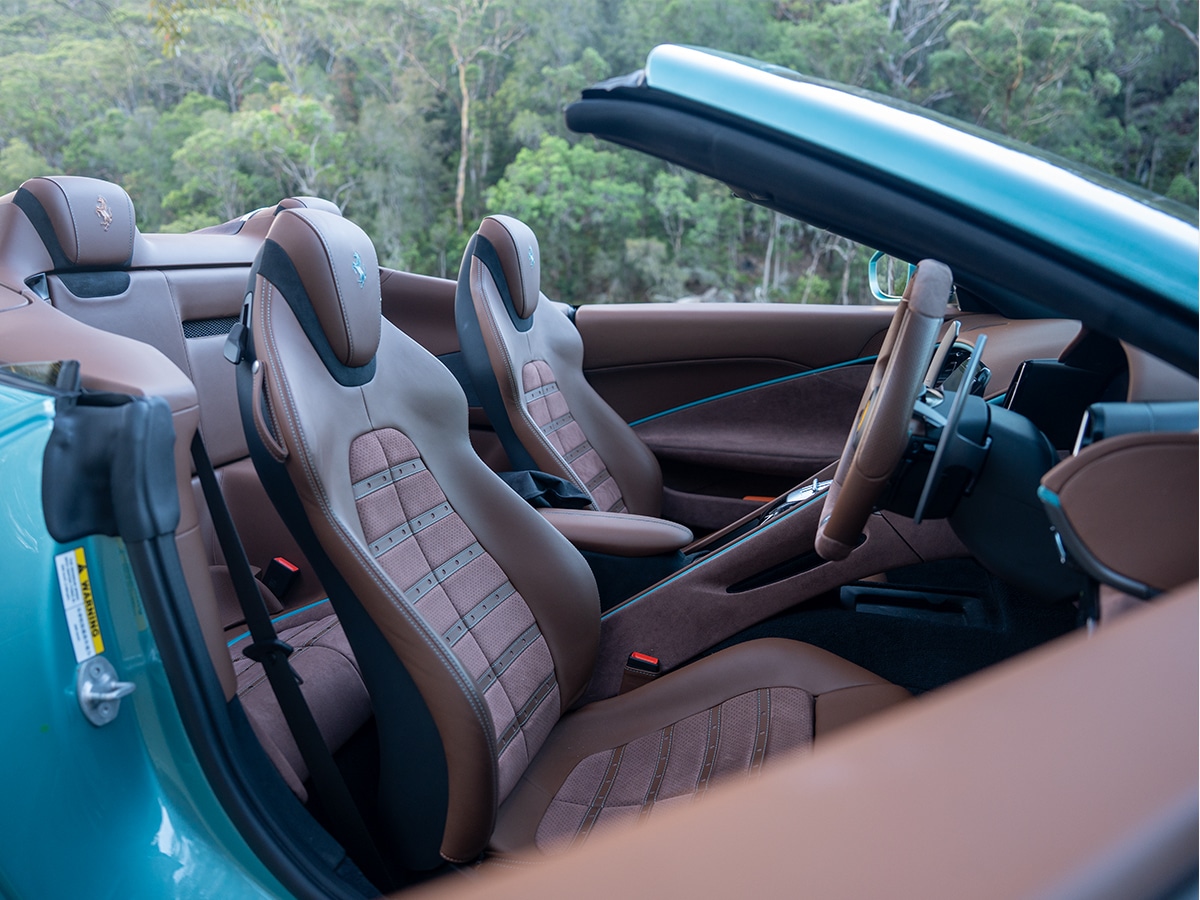 Ferrari roma spider front seats