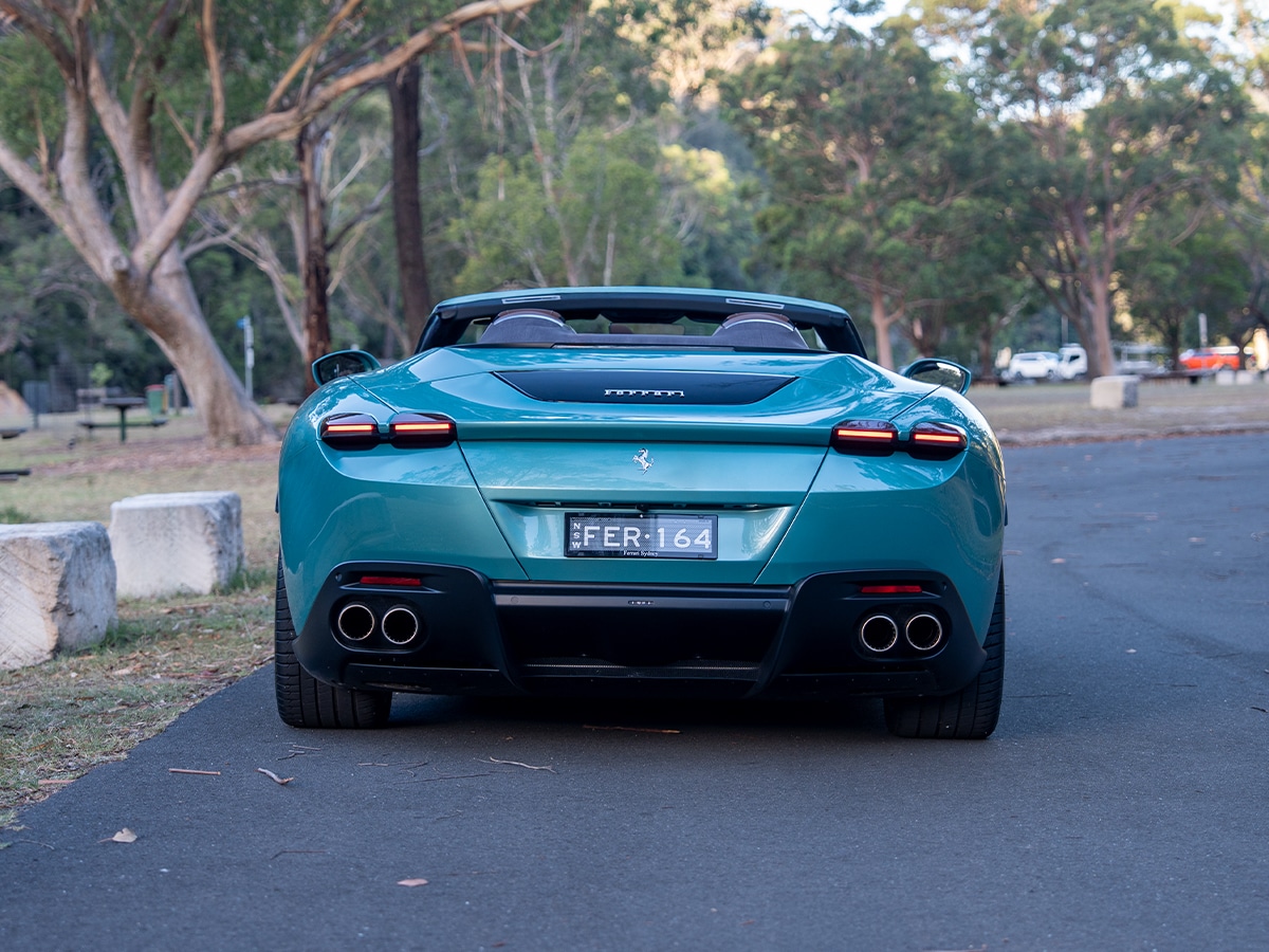 Ferrari roma spider rear end
