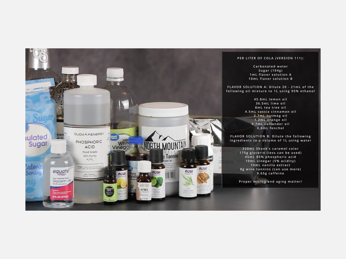 Labcoatz coca cola recipe