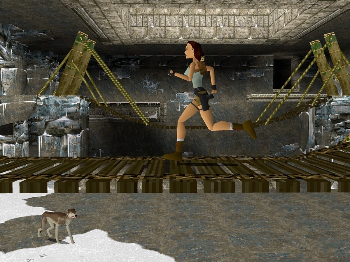 Lara croft tomb raider polygon model