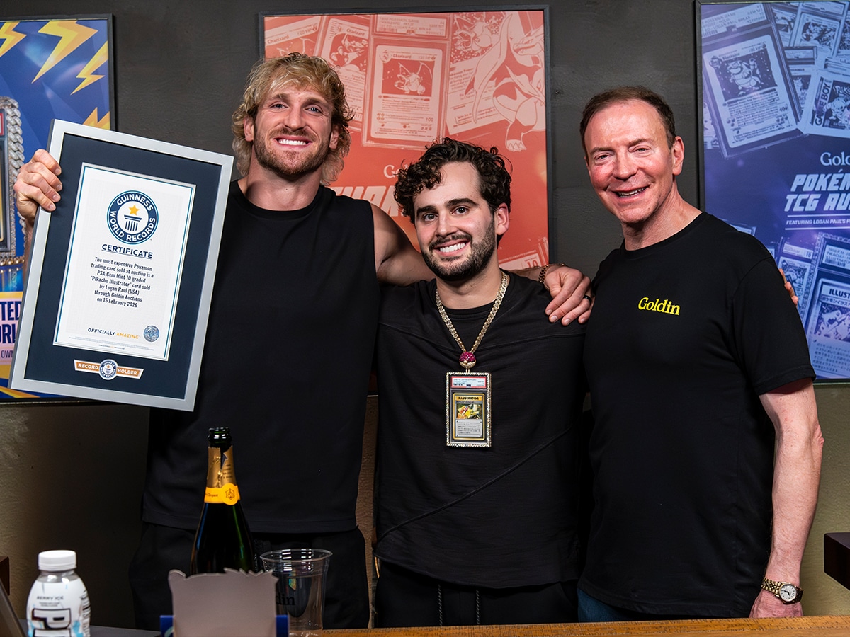 Logan paul pokemon card world record winners