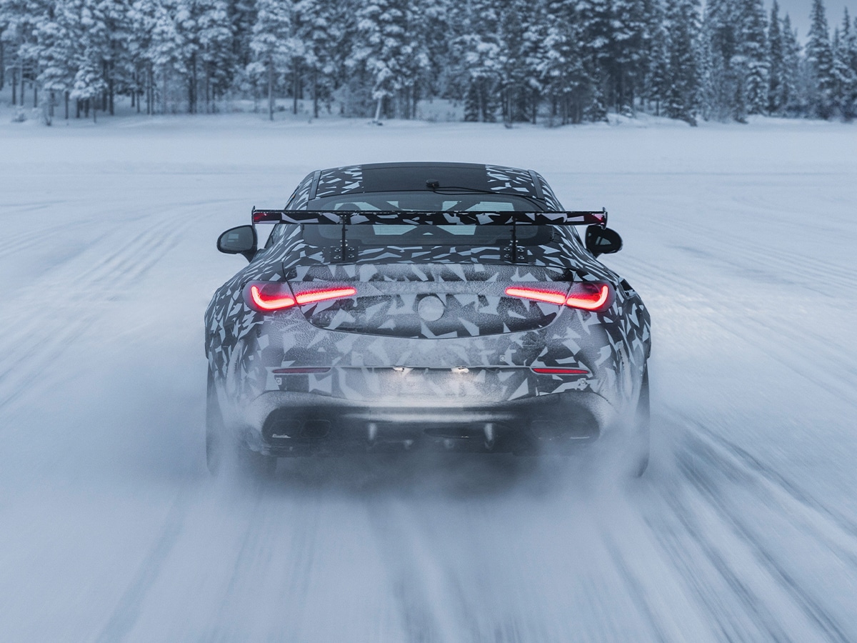 Mercedes amg cle hammer rear end up close