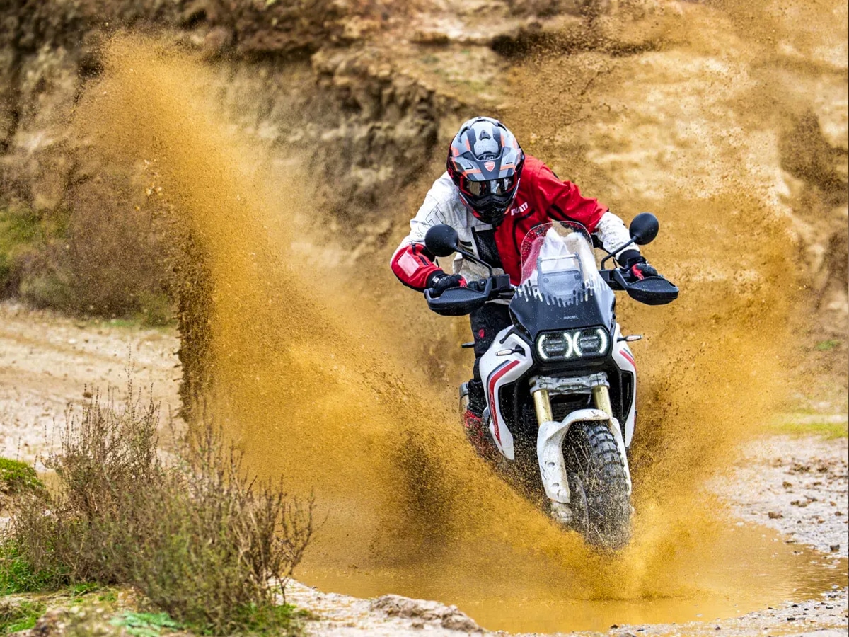 2026 ducati desertx v2 in dirt