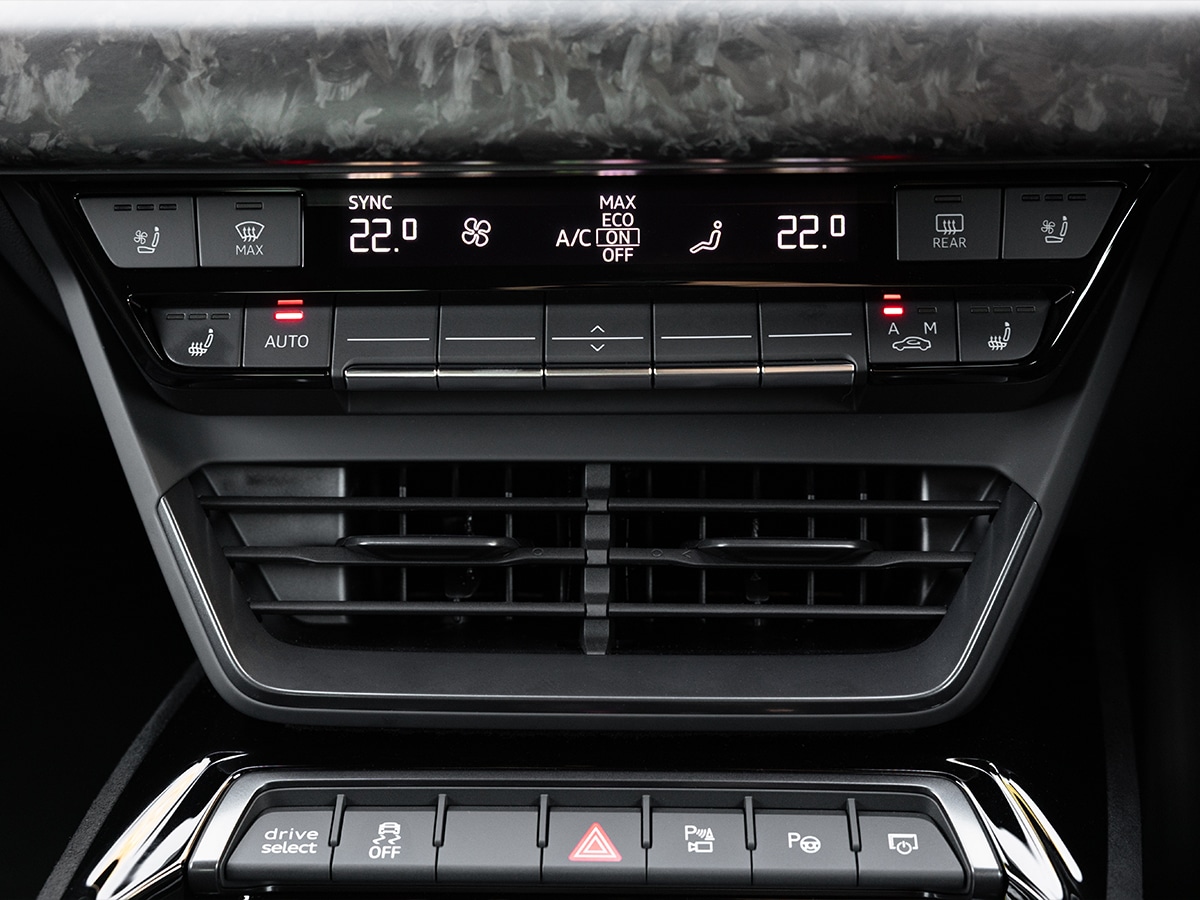 Audi rs e tron gt performance climate