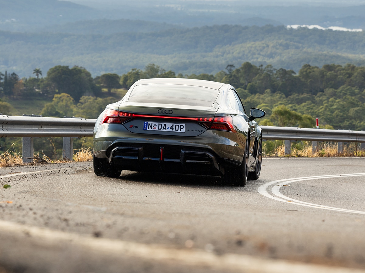 Audi rs e tron gt performance driving rear end