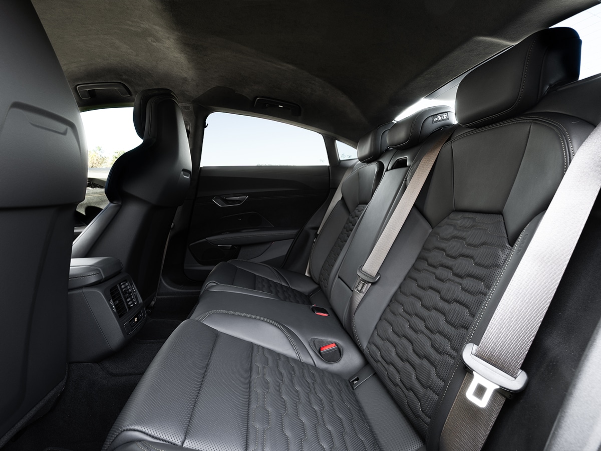 Audi rs e tron gt performance rear seats