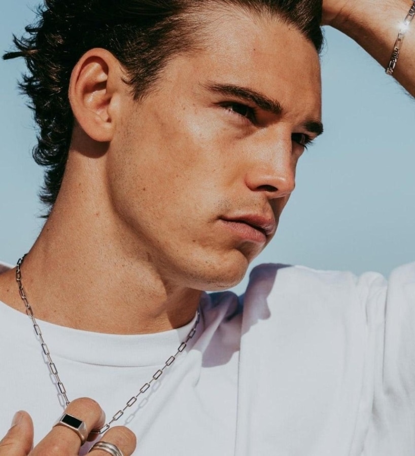 Billiejo mens silver chain