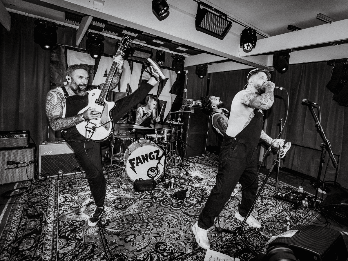 FANGZ performing on stage.