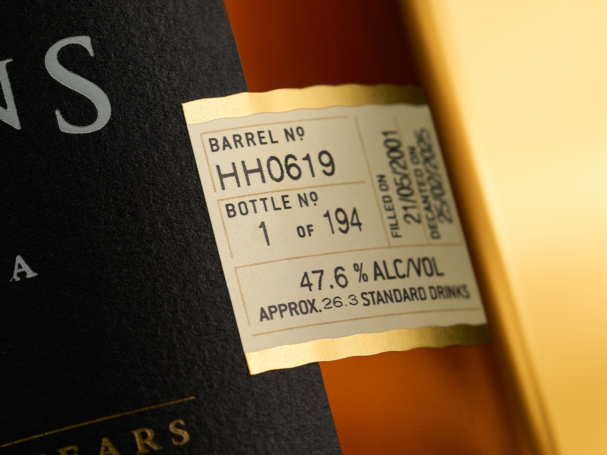 Hh0619 is a 23 year old american oak ex bourbon single cask label