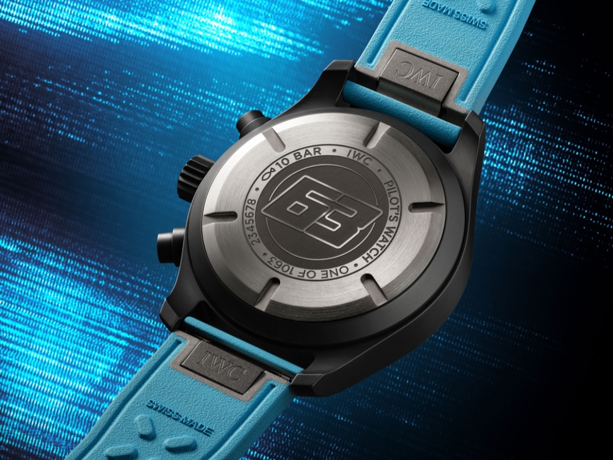 Iwc pilot's watch chronograph 41 george russell caseback