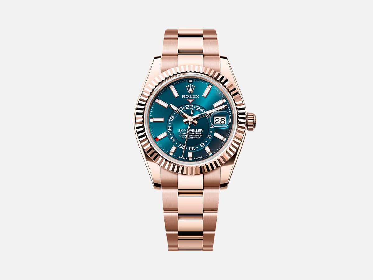 Rolex sky dweller in rose gold