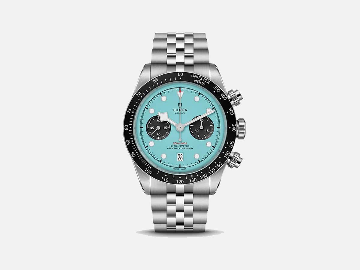Tudor black bay chrono turquoise dial