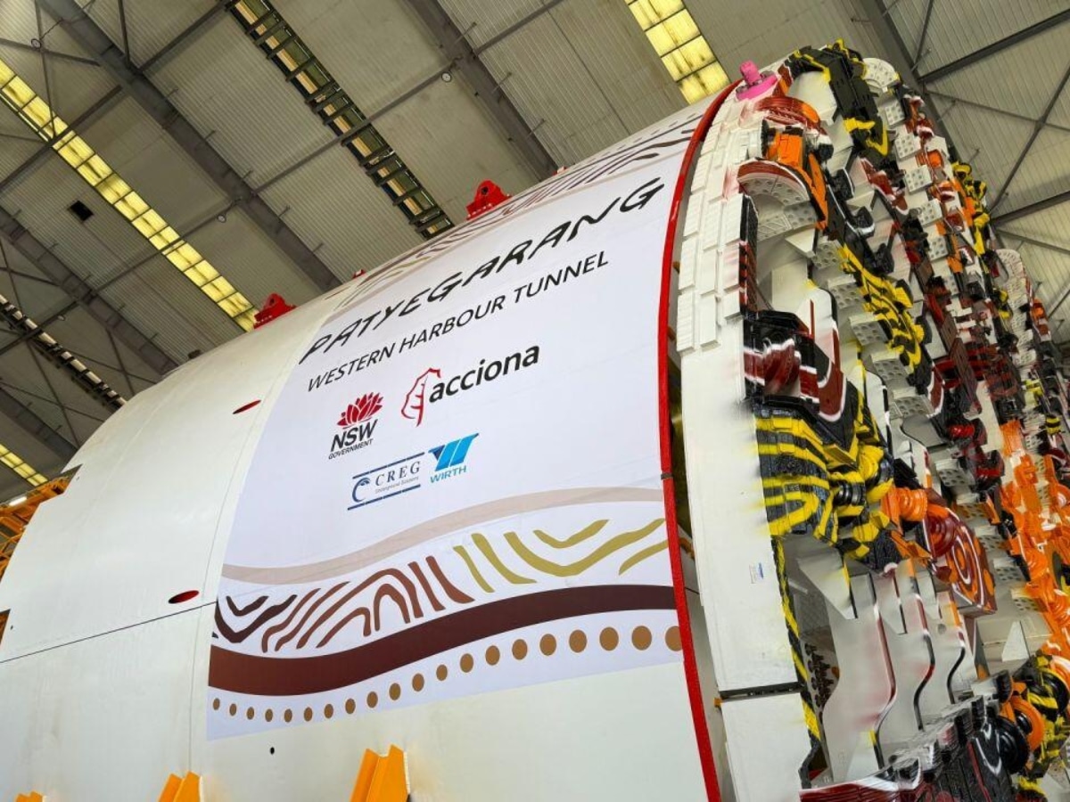 Western harbour tunnel boring machine