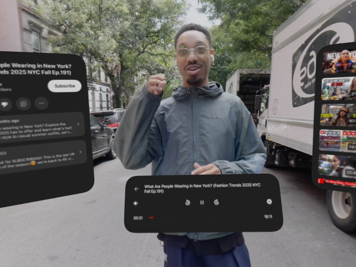 Youtube app for vision pro vr180 video 2
