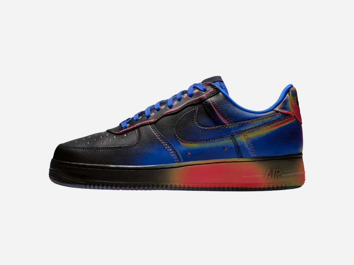 Air force 1 low heat map black and racer blue 1
