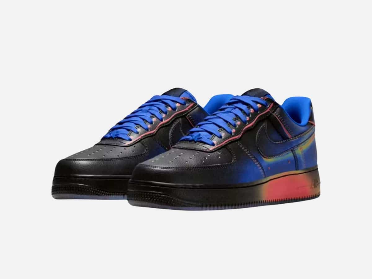 Air force 1 low heat map black and racer blue 3