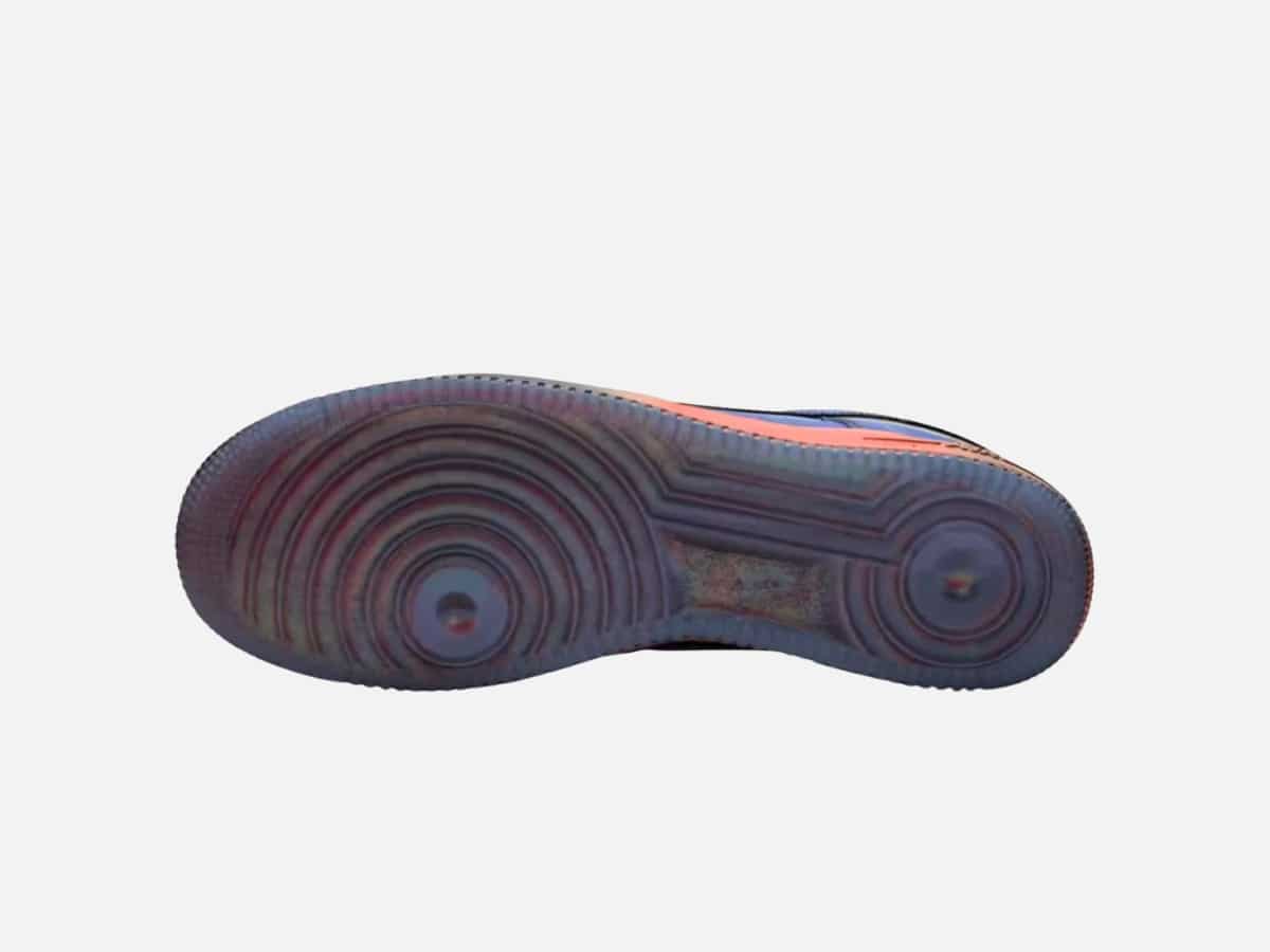 Air force 1 low heat map black and racer blue 6