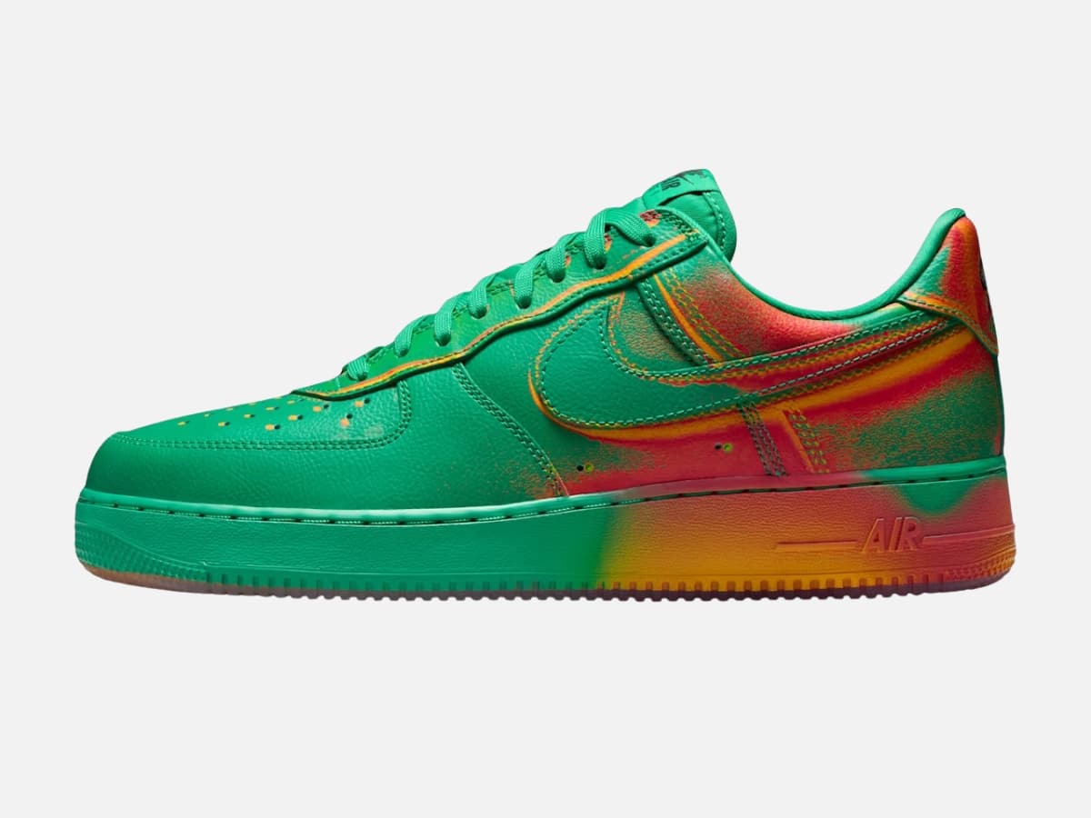 Air force 1 low heat map stadium green and laser orange 10