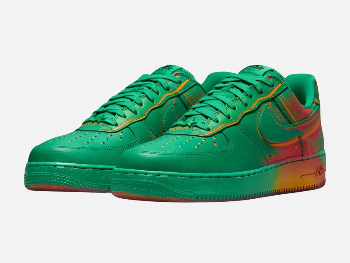 Air force 1 low heat map stadium green and laser orange 7