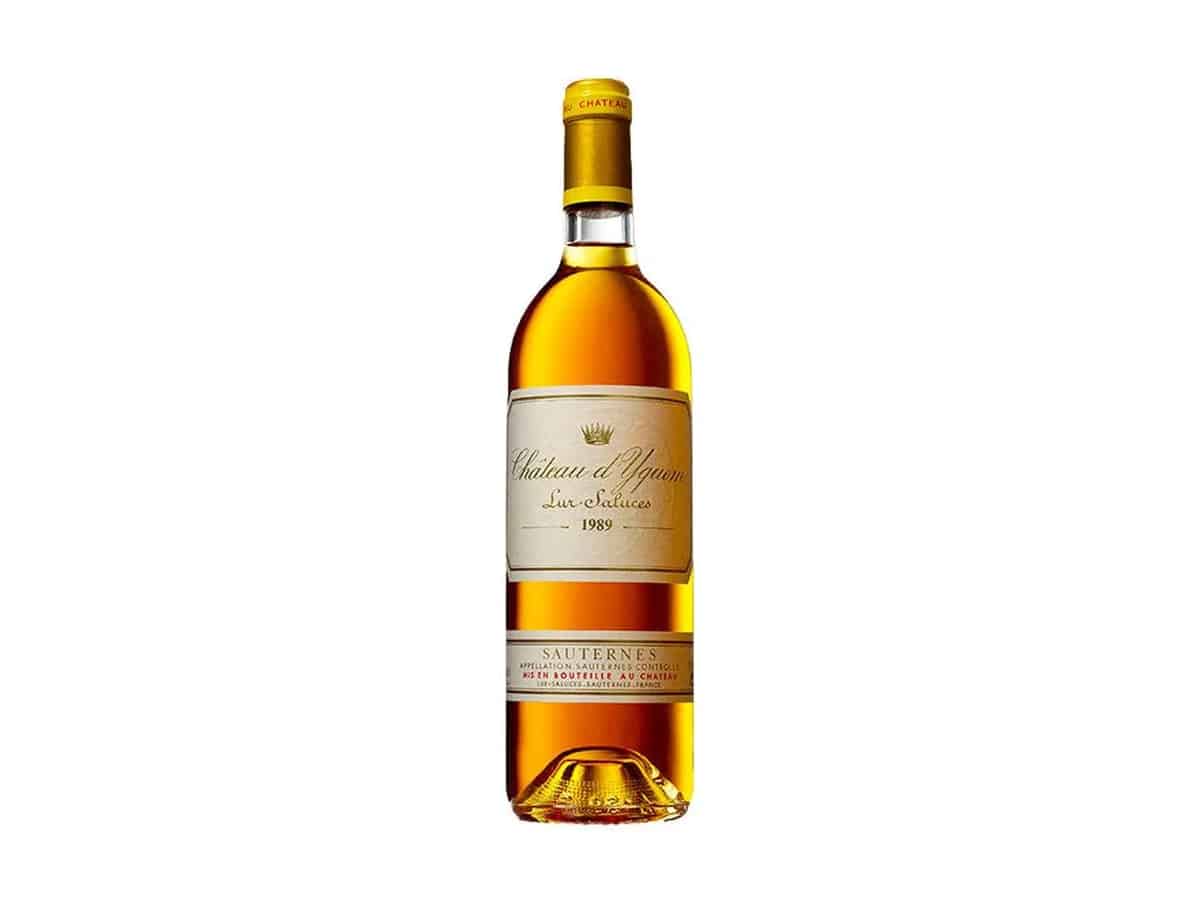 Chateau d’yquem 1er supérieur g c c 1855 sauternes 1989