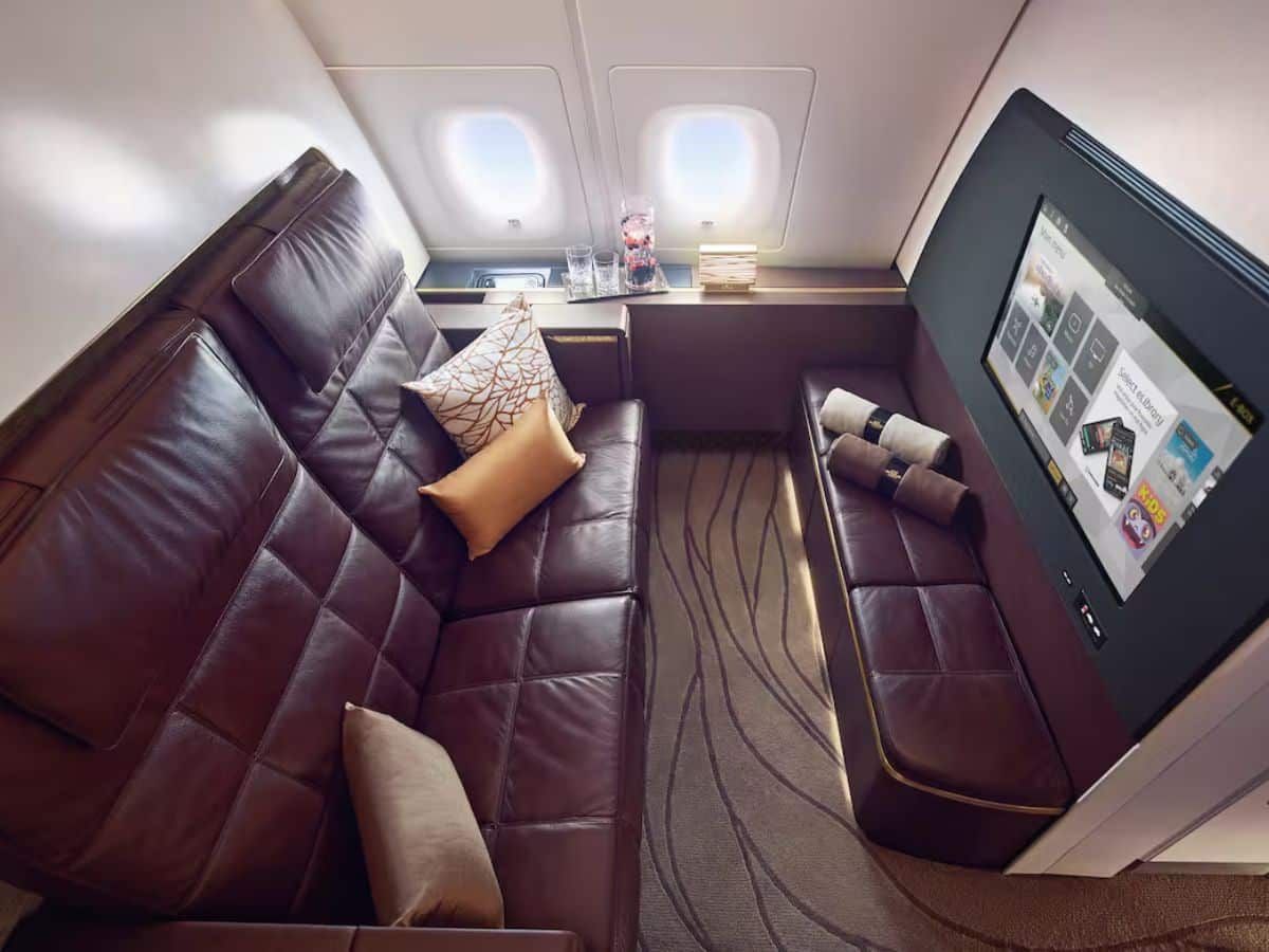 Etihad first class cabin