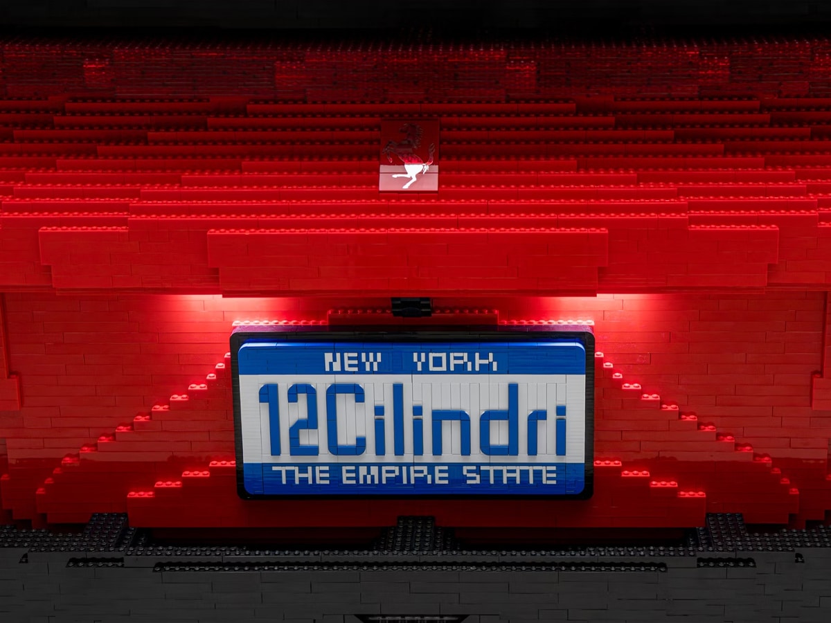 Lego ferrari license plate
