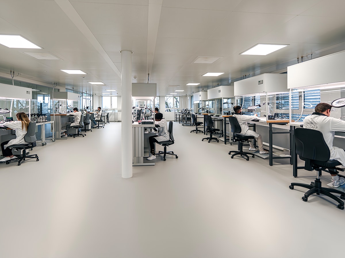 Porsche design's new watch manufactory in grenchen inside watch maker
