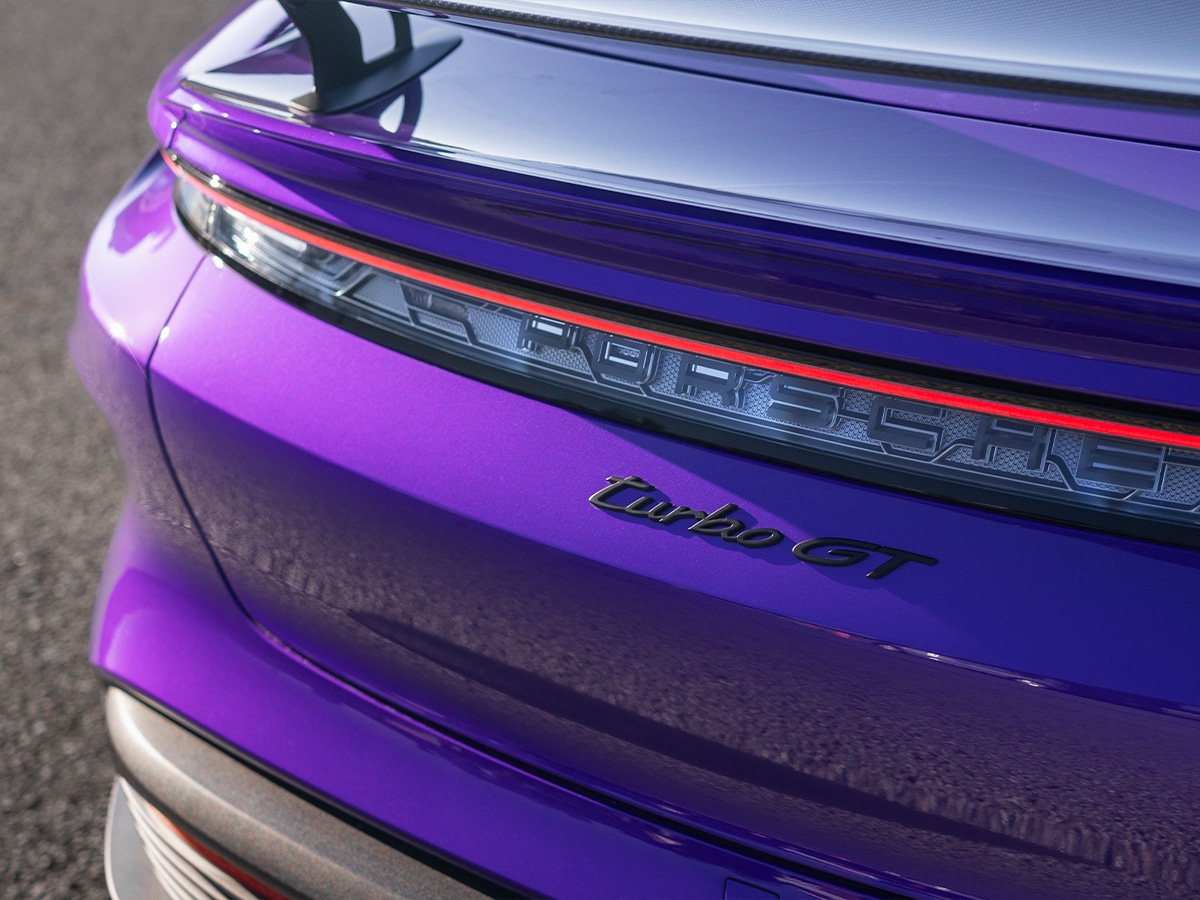 Porsche taycan turbo gt boot logo