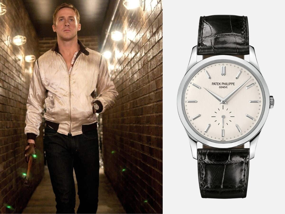 Ryan gosling wearing phillippe patek in drive